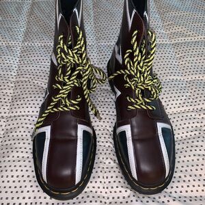 Dr. Martens 1460 Pascal Union Jack boots. US Men’s 8/US Women’s 9.